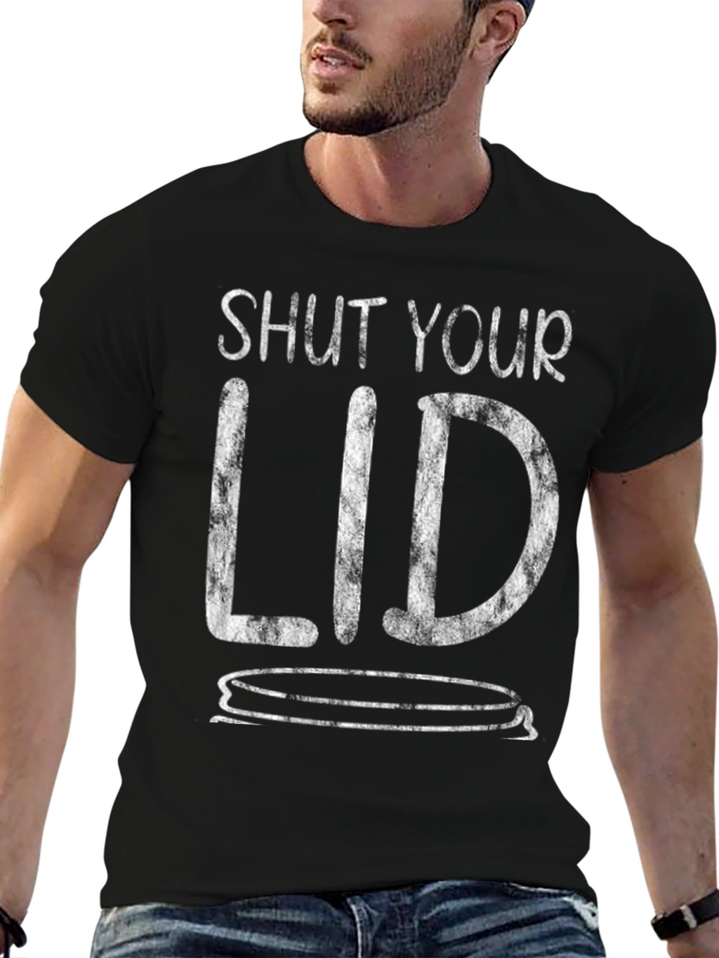 Shut Your Lid Graphic Tee - Funny T-Shirt