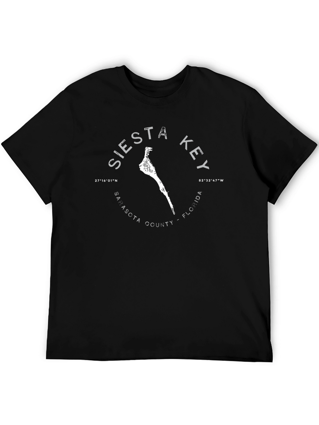 Siesta Key Black Graphic T-Shirt