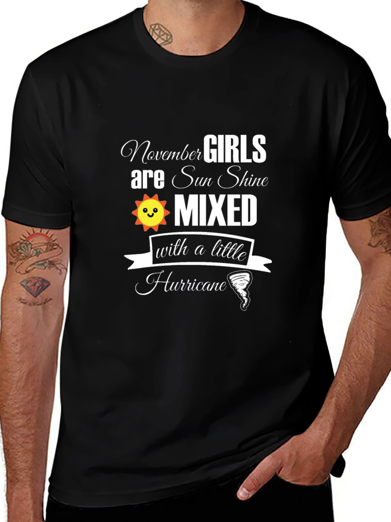 November Girls T-Shirt - Sun Shine Mixed With Hurricane