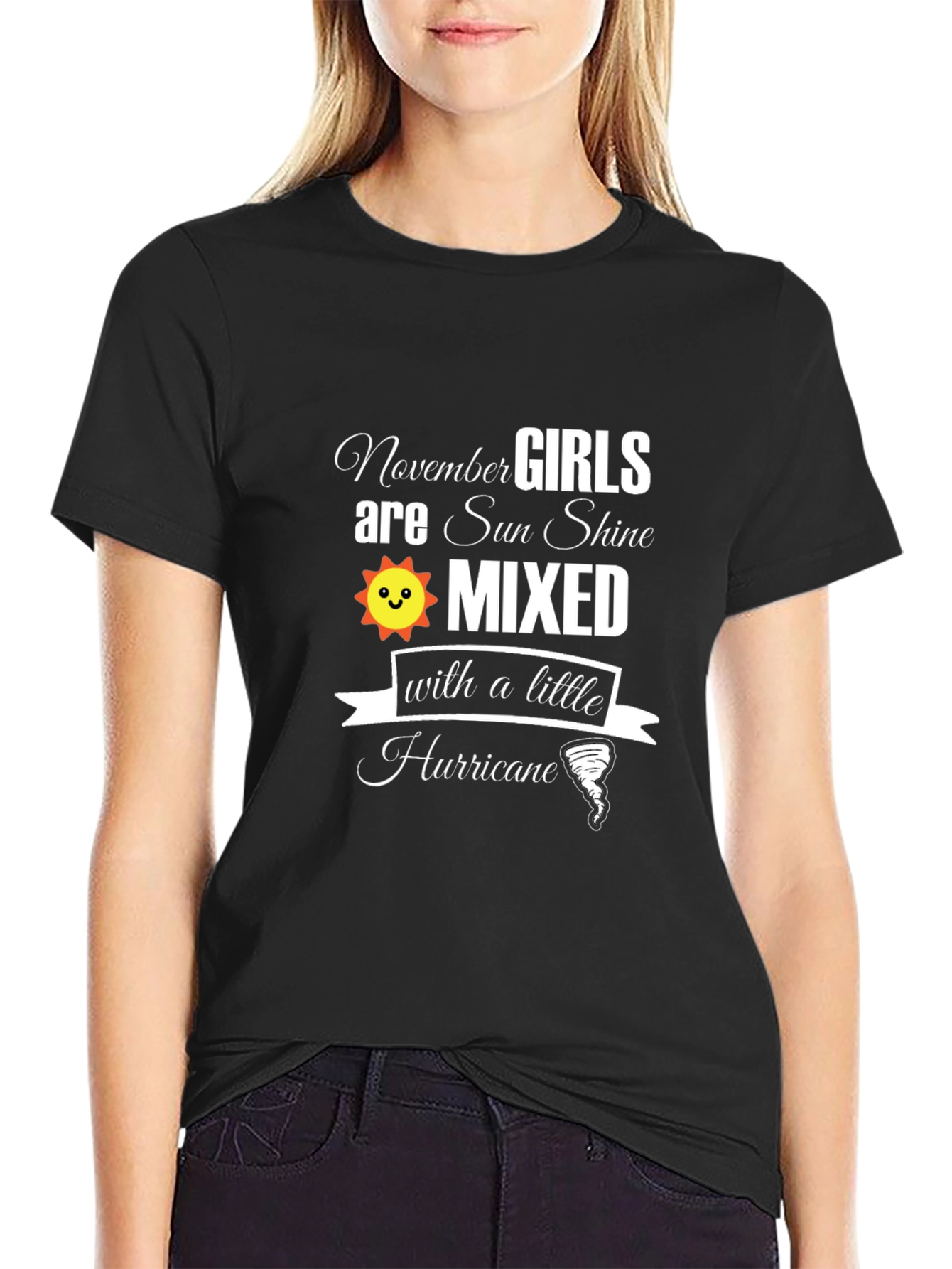 November Girls T-Shirt - Sun Shine Mixed With Hurricane