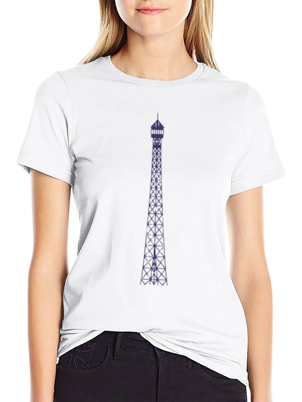 Tower Graphic Tee - Modern Mens Black T-Shirt