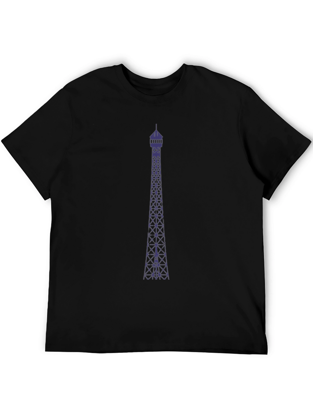 Tower Graphic Tee - Modern Mens Black T-Shirt