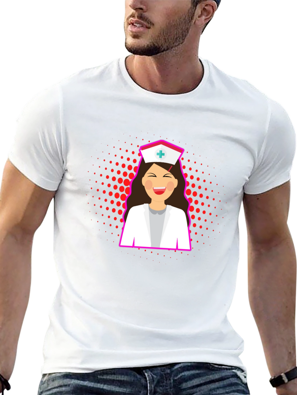 Nurse Graphic T-Shirt - Stylish Black Tee