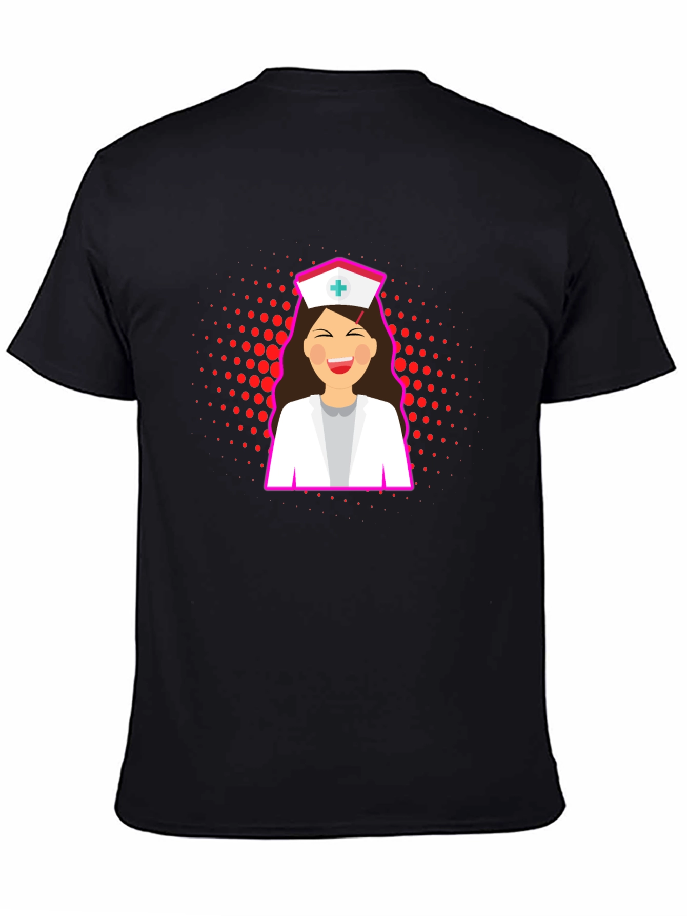 Nurse Graphic T-Shirt - Stylish Black Tee