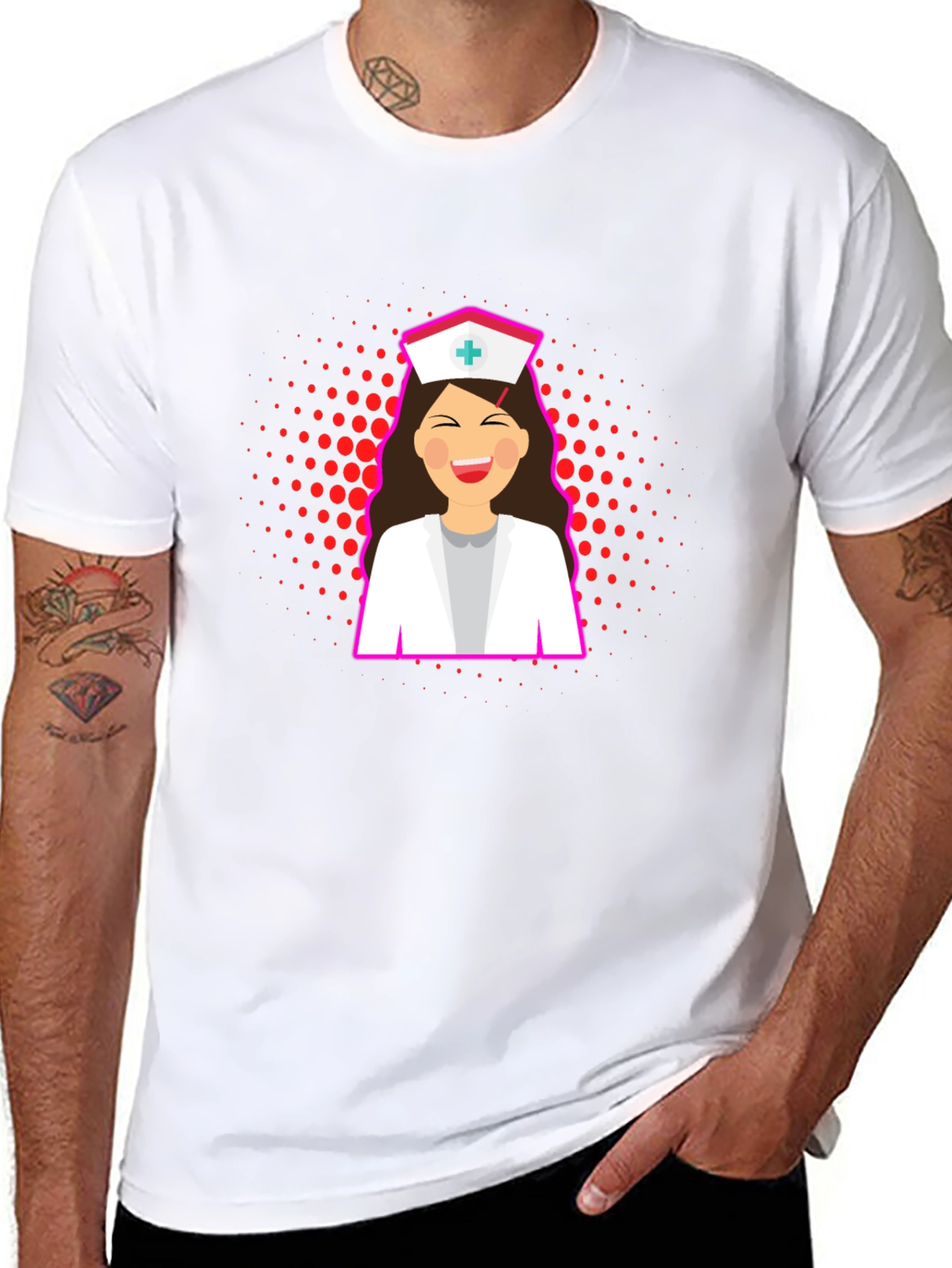 Nurse Graphic T-Shirt - Stylish Black Tee