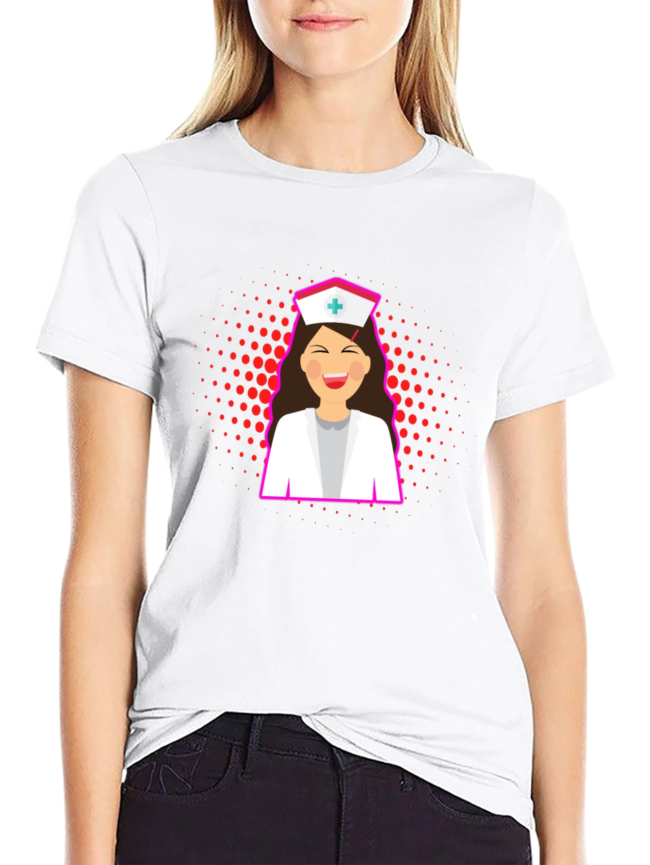 Nurse Graphic T-Shirt - Stylish Black Tee