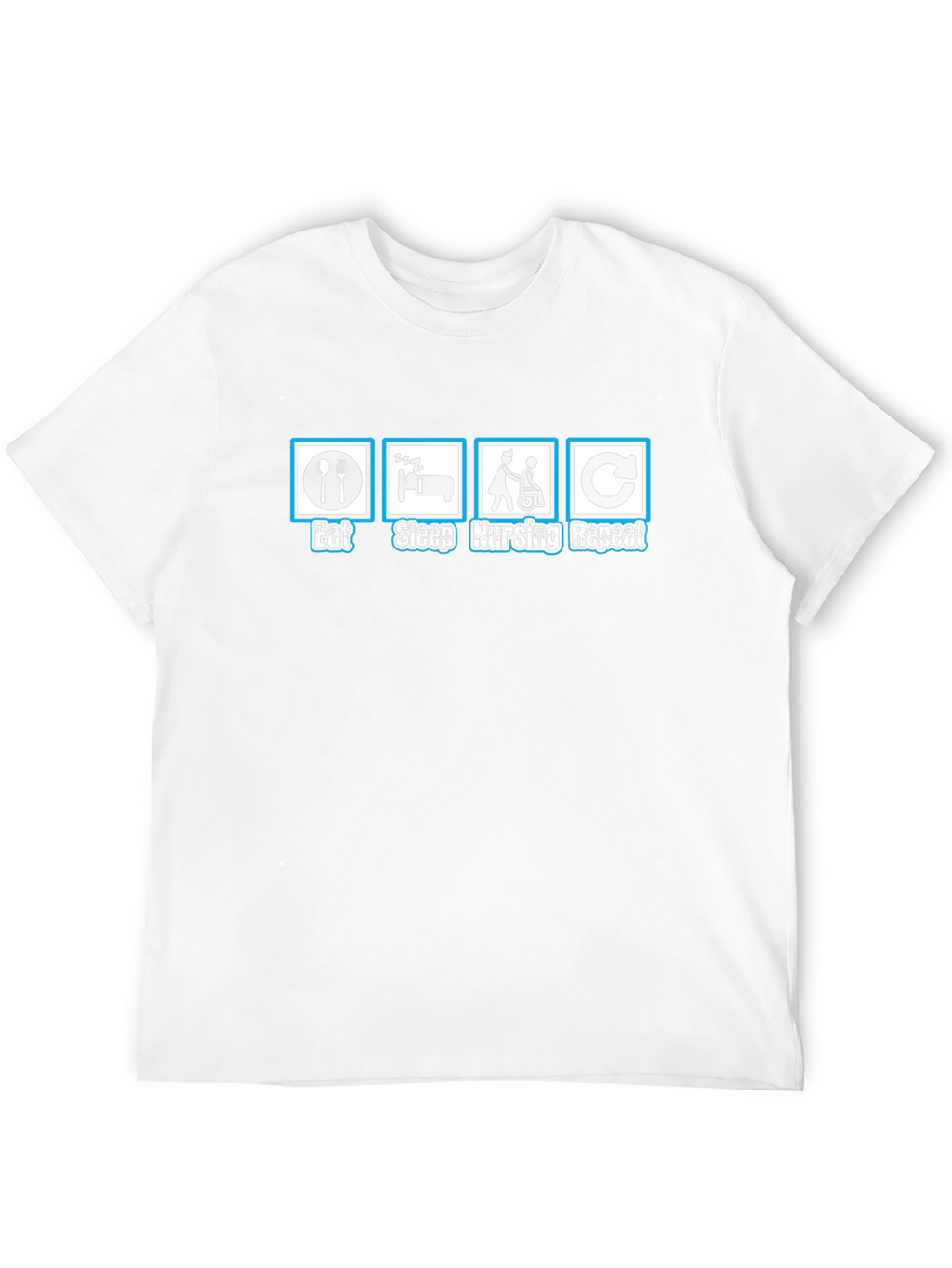Eat Sleep Nursing Repeat Graphic Tee