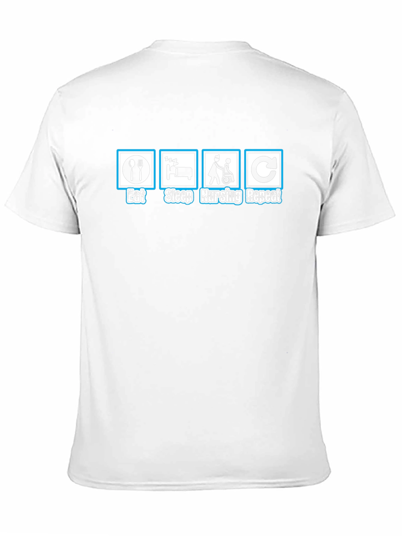 Eat Sleep Nursing Repeat Graphic Tee