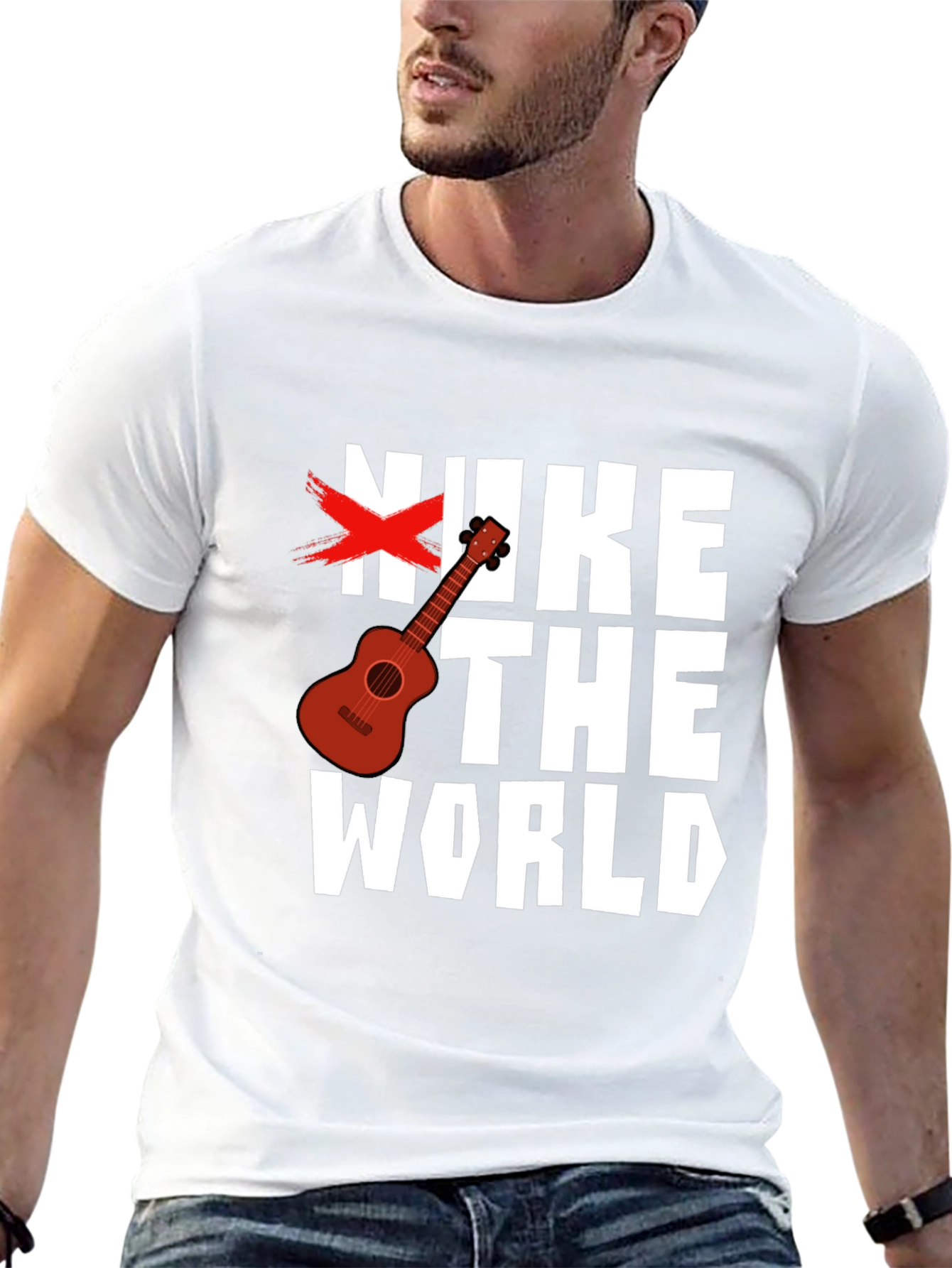 Nuke The World Graphic Tee - Anti-War Shirt