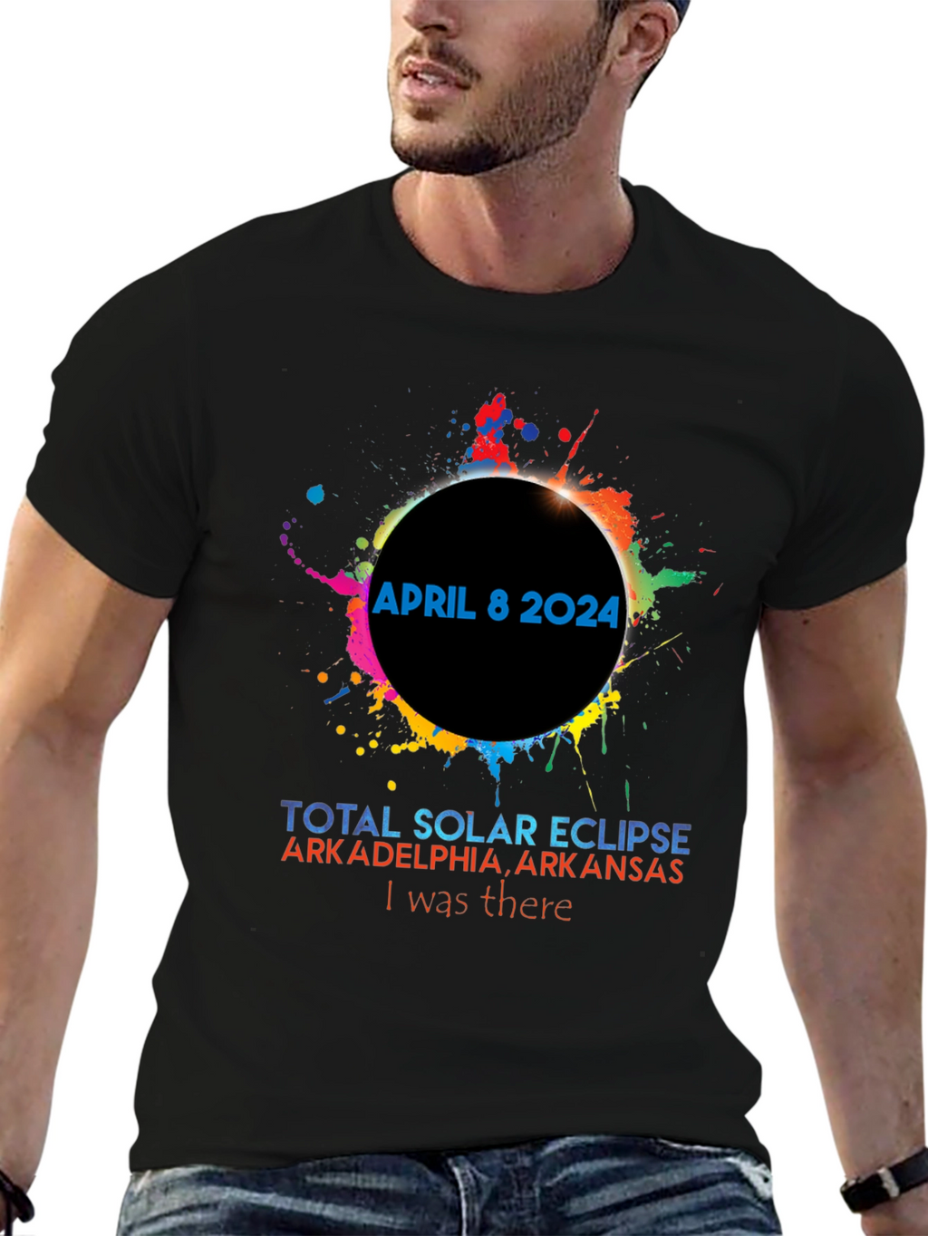 April 8 2024 Solar Eclipse T-Shirt Arkadelphia Arkansas