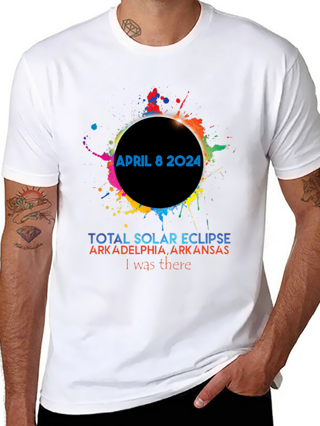 April 8 2024 Solar Eclipse T-Shirt Arkadelphia Arkansas