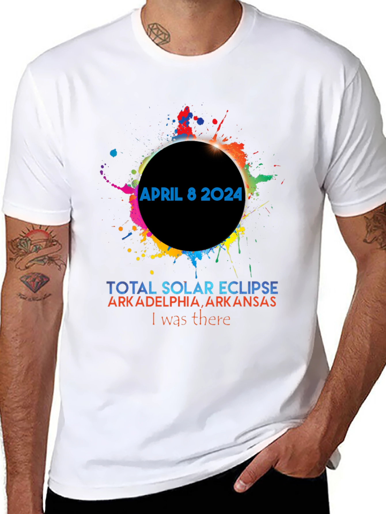April 8 2024 Solar Eclipse T-Shirt Arkadelphia Arkansas