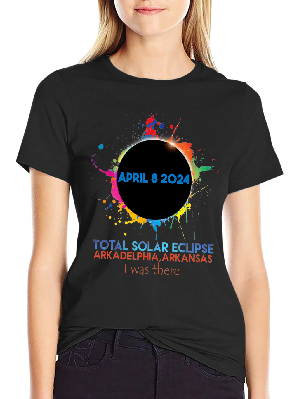April 8 2024 Solar Eclipse T-Shirt Arkadelphia Arkansas