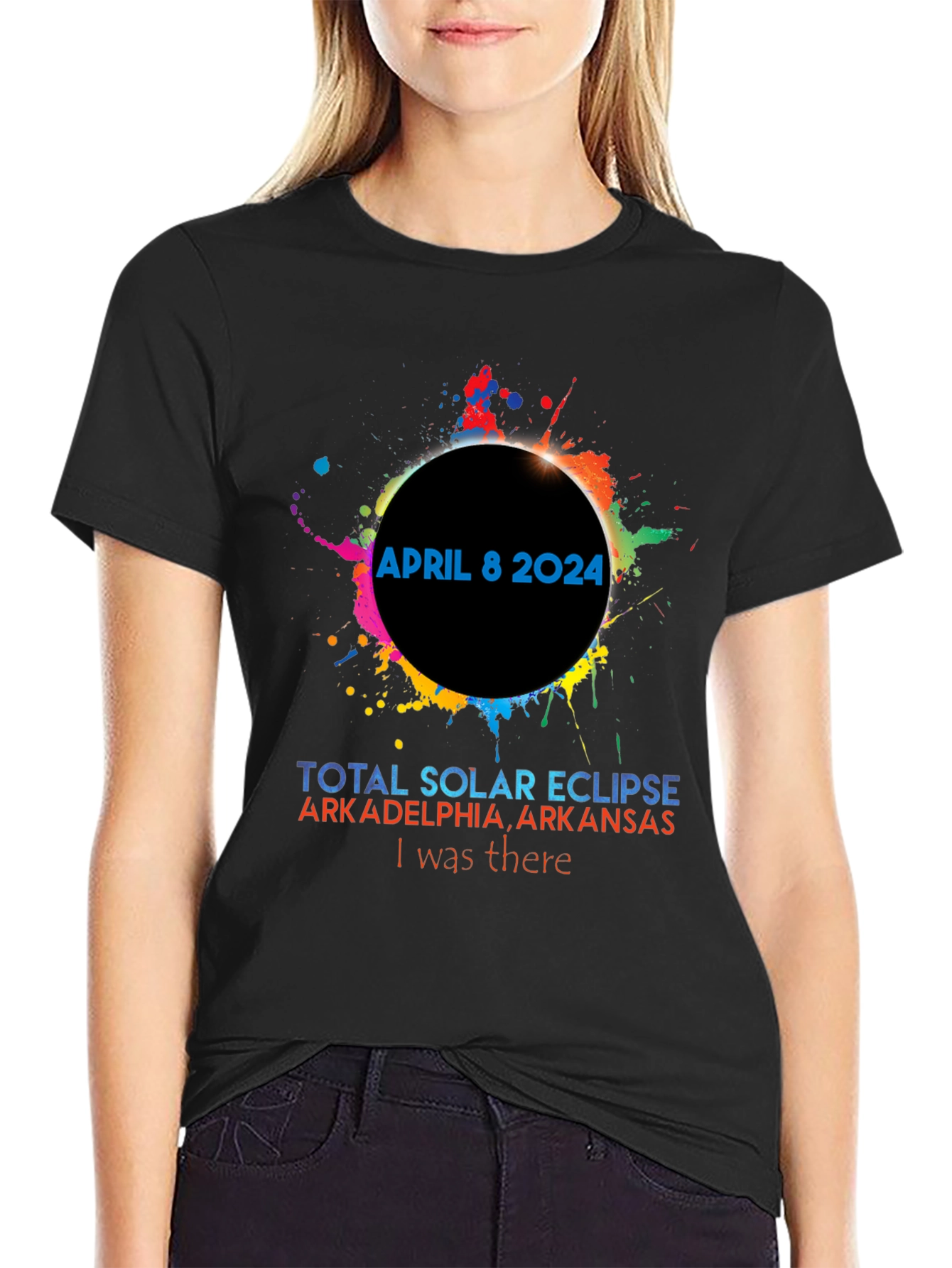 April 8 2024 Solar Eclipse T-Shirt Arkadelphia Arkansas