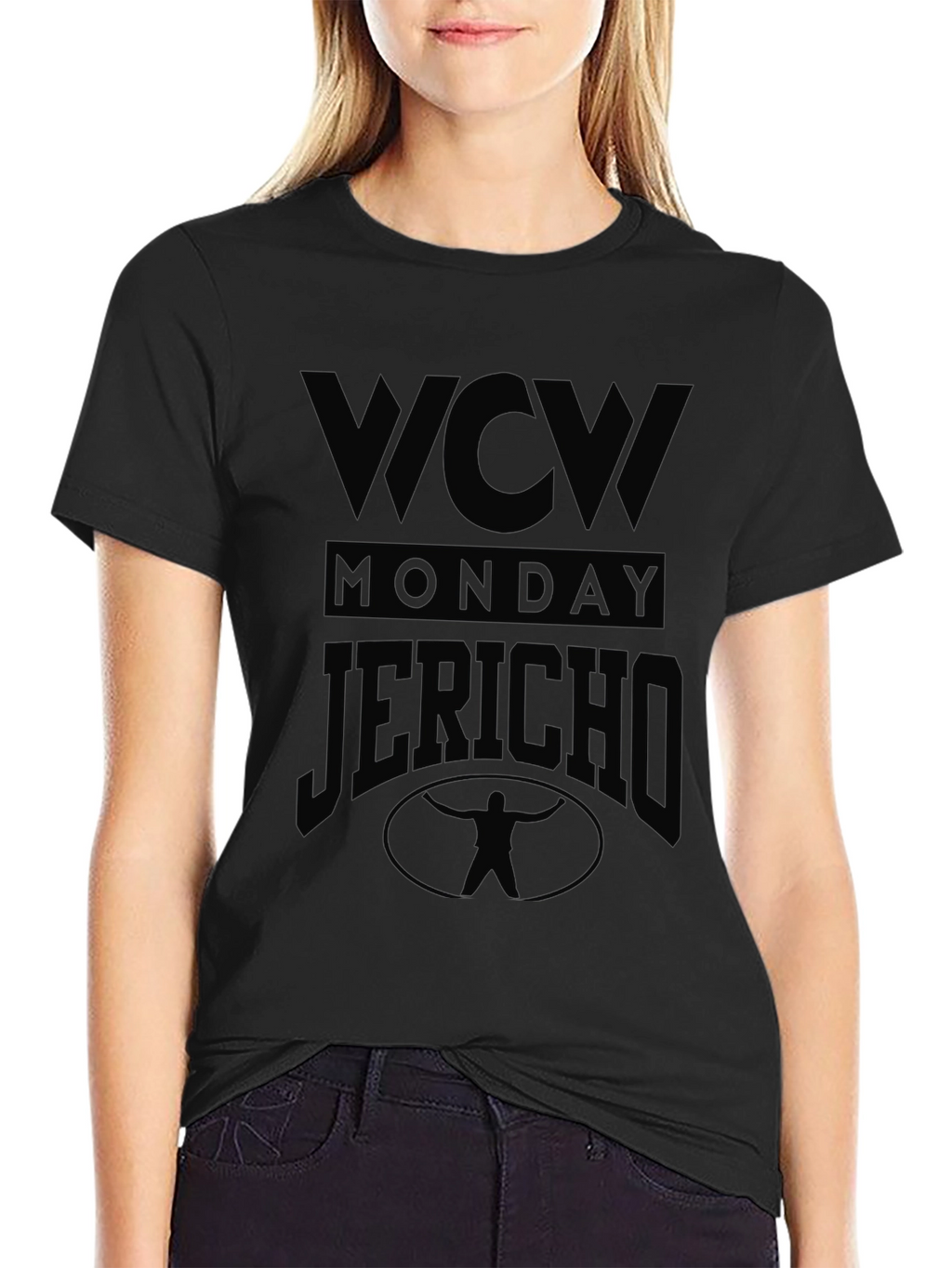 WCW Monday Jericho Black Graphic T-Shirt