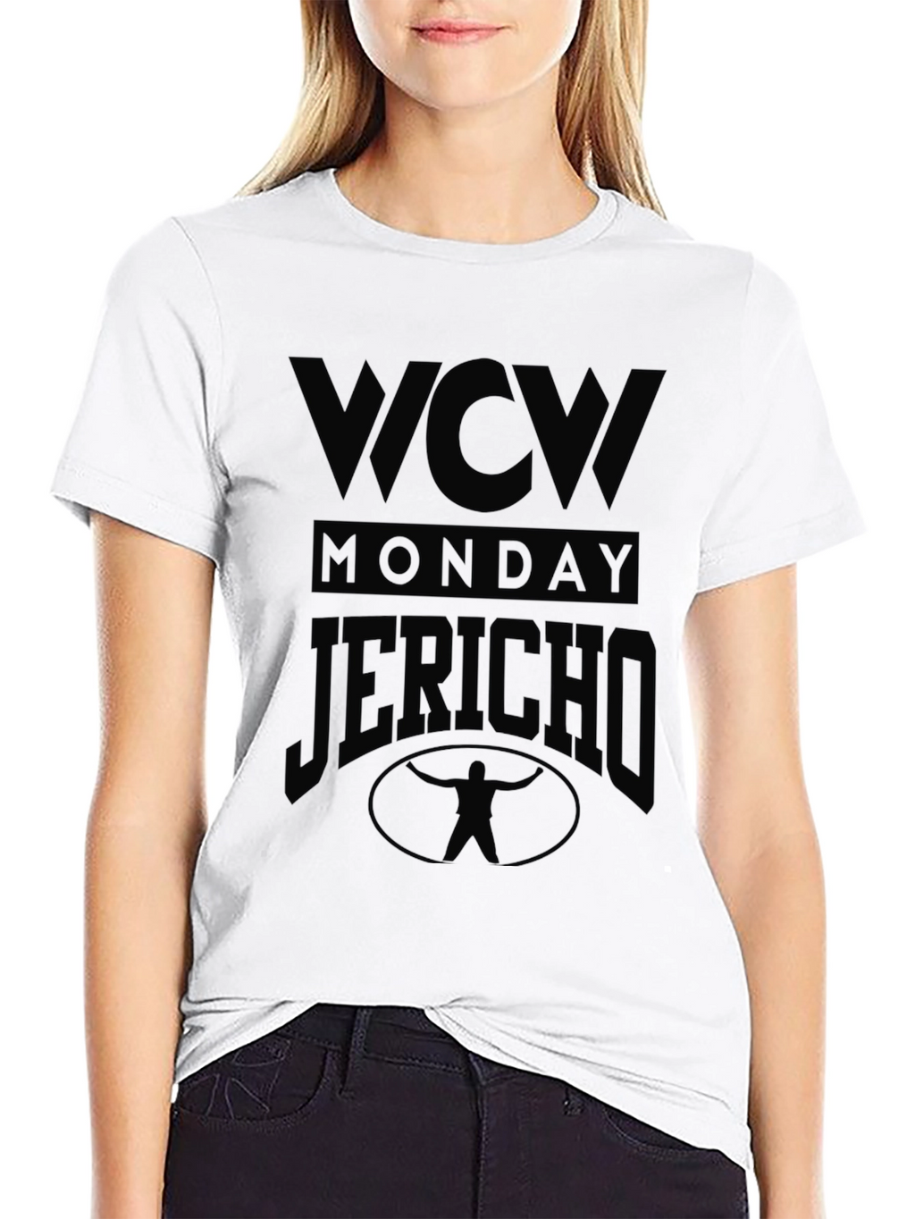 WCW Monday Jericho Black Graphic T-Shirt