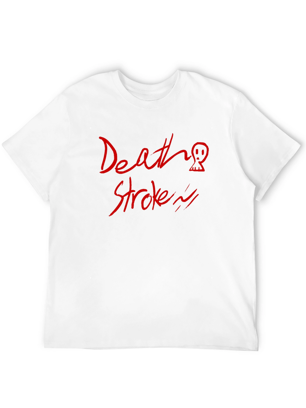 Death Stroke Graphic Print Black T-Shirt