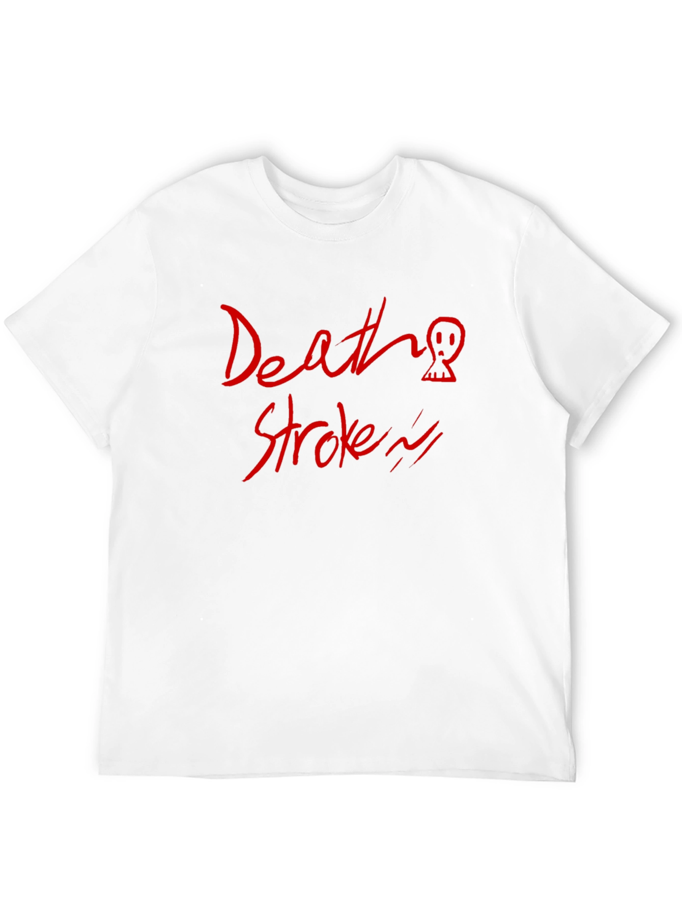 Death Stroke Graphic Print Black T-Shirt