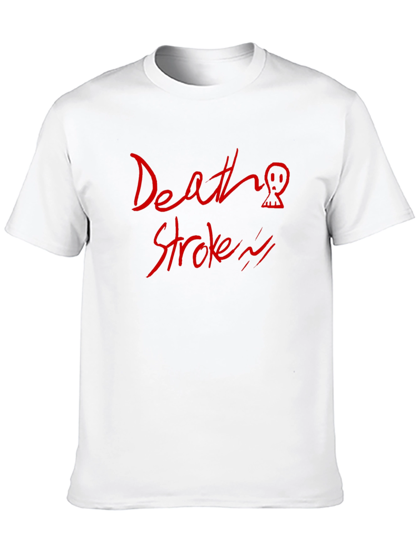 Death Stroke Graphic Print Black T-Shirt
