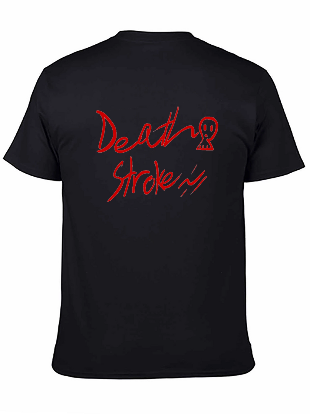 Death Stroke Graphic Print Black T-Shirt