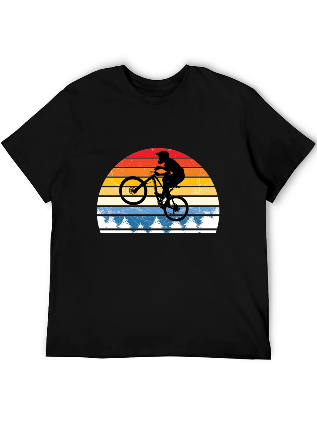 Mountain Bike Retro Sunset T-Shirt