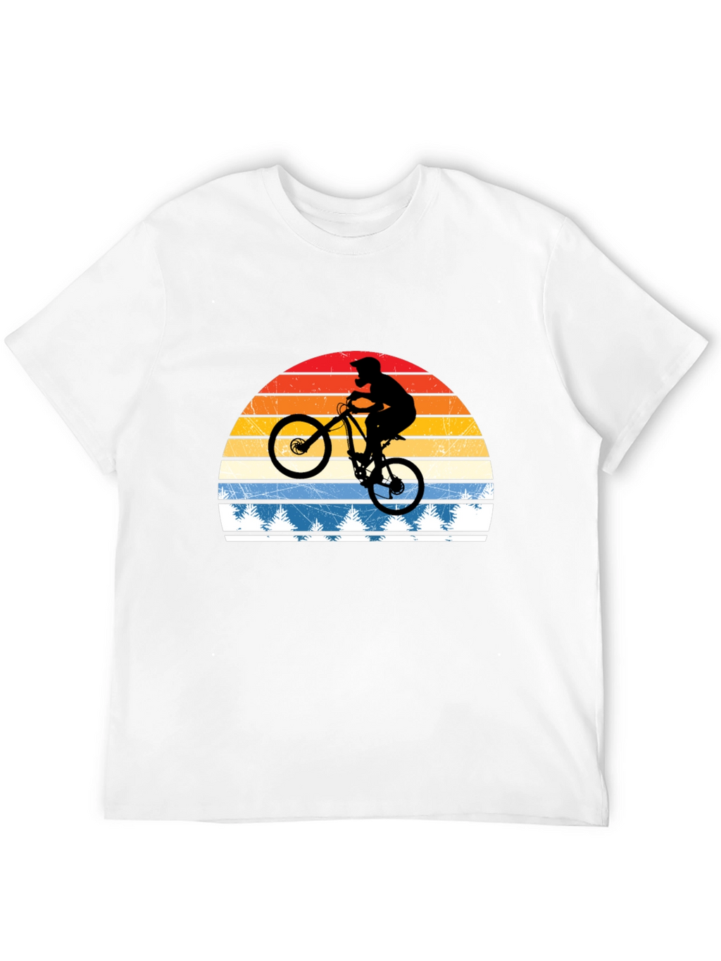 Mountain Bike Retro Sunset T-Shirt