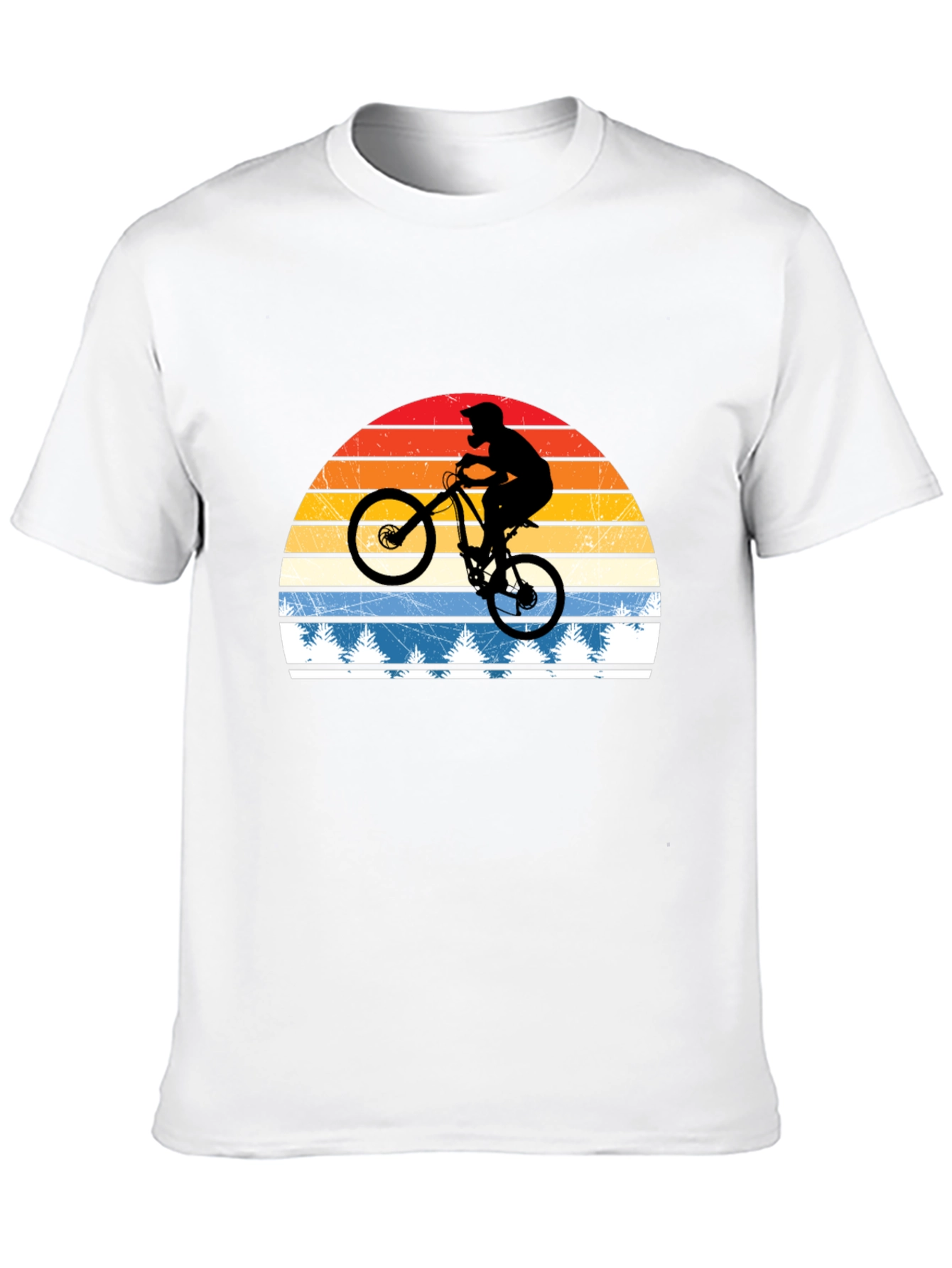 Mountain Bike Retro Sunset T-Shirt