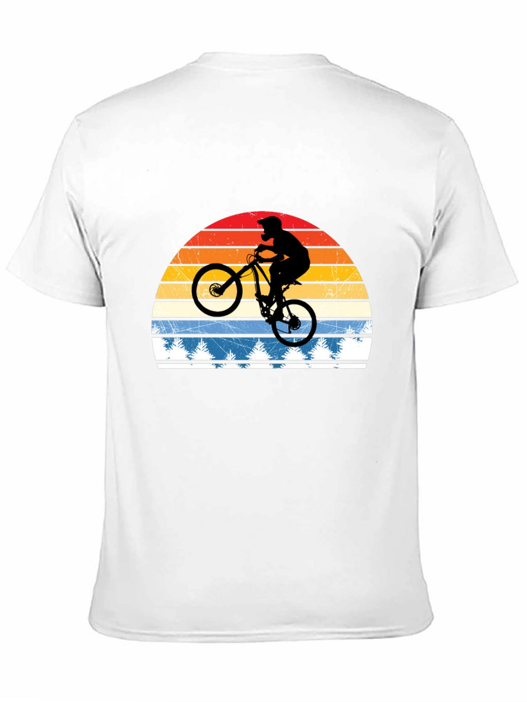 Mountain Bike Retro Sunset T-Shirt