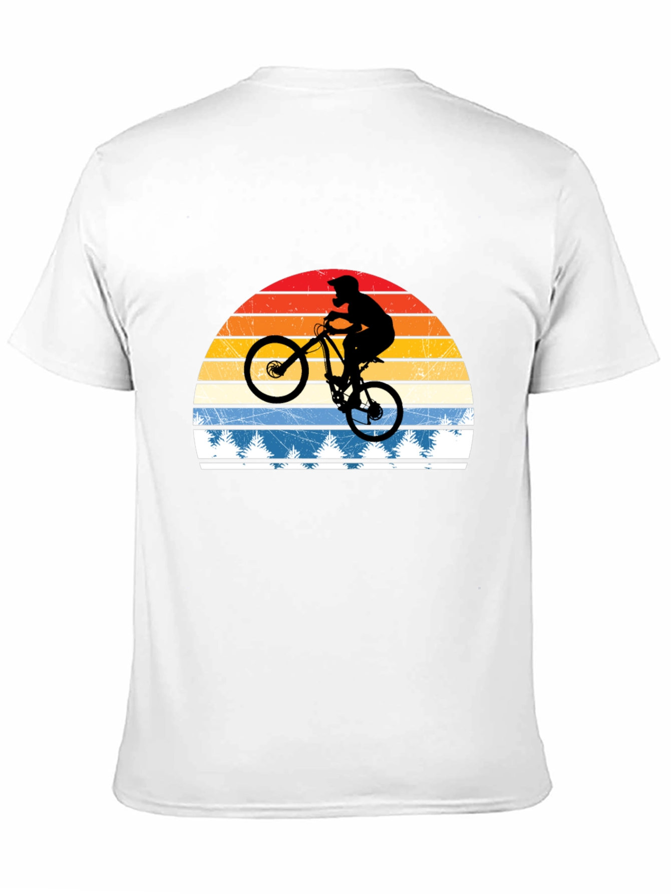 Mountain Bike Retro Sunset T-Shirt