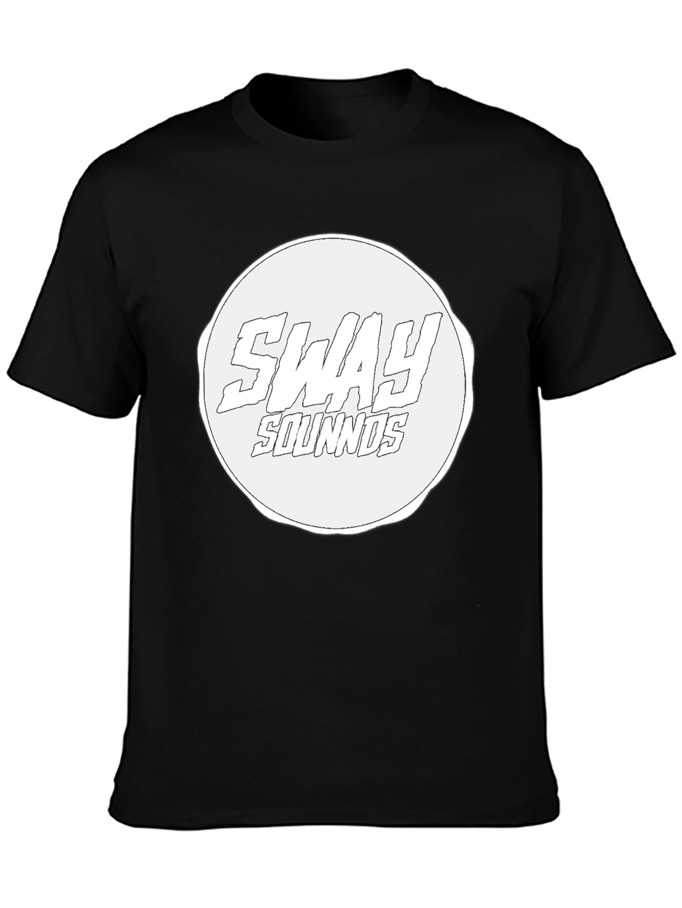 Sway Sounds Graphic Tee - Black Cotton Casual Wear