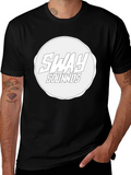 Sway Sounds Graphic Tee - Black Cotton Casual Wear