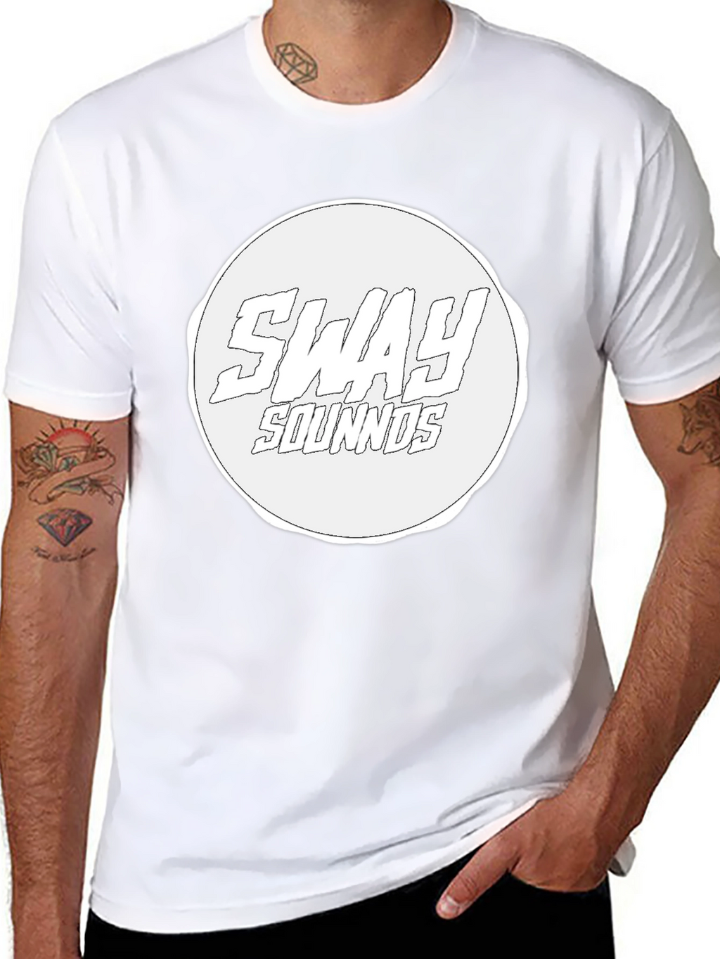 Sway Sounds Graphic Tee - Black Cotton Casual Wear
