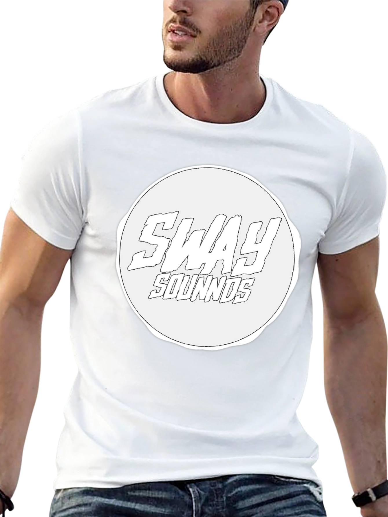 Sway Sounds Graphic Tee - Black Cotton Casual Wear