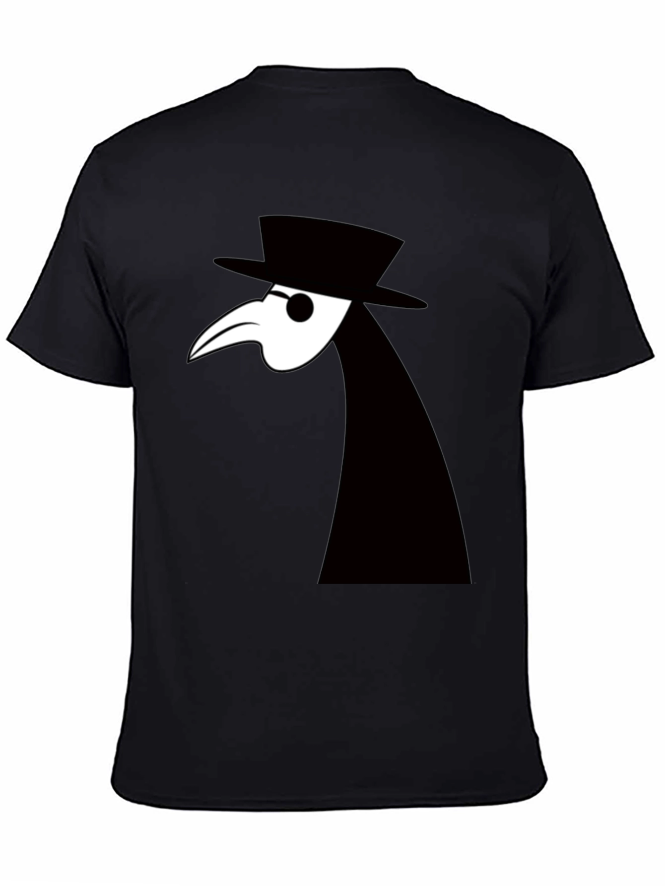 Plague Doctor Graphic Tee - Unique Black T-Shirt