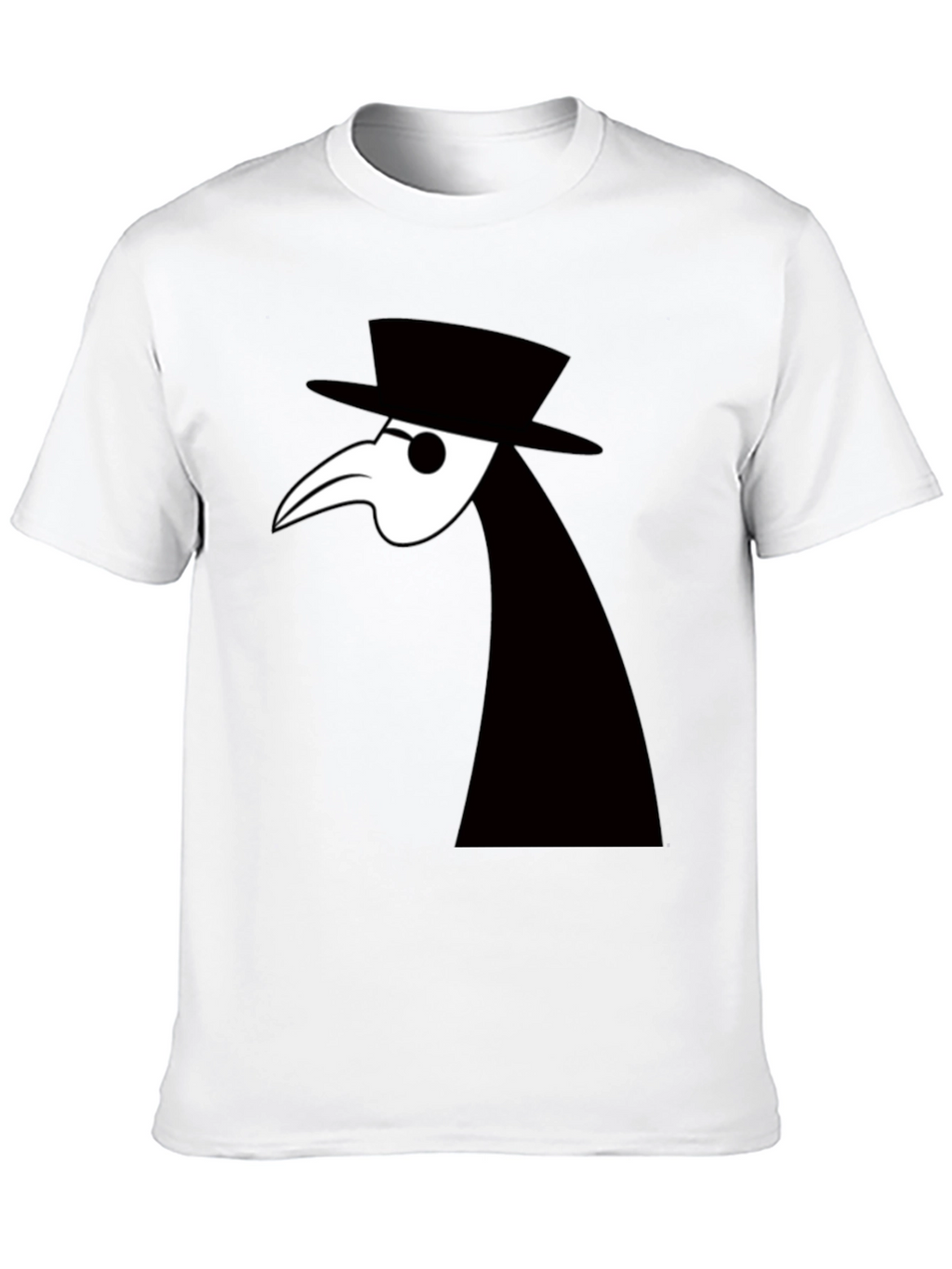 Plague Doctor Graphic Tee - Unique Black T-Shirt