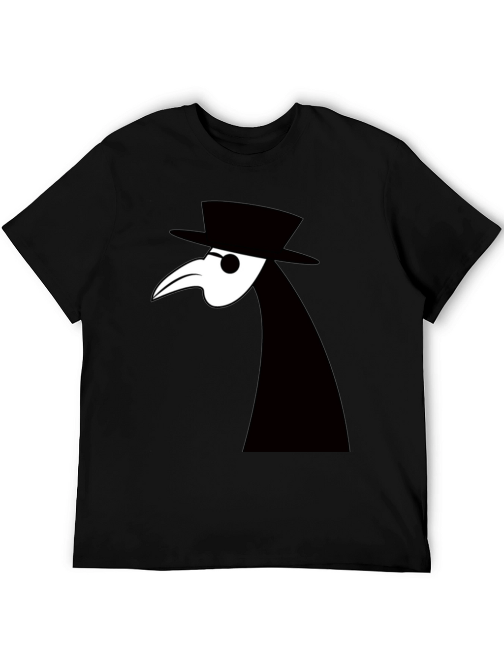 Plague Doctor Graphic Tee - Unique Black T-Shirt