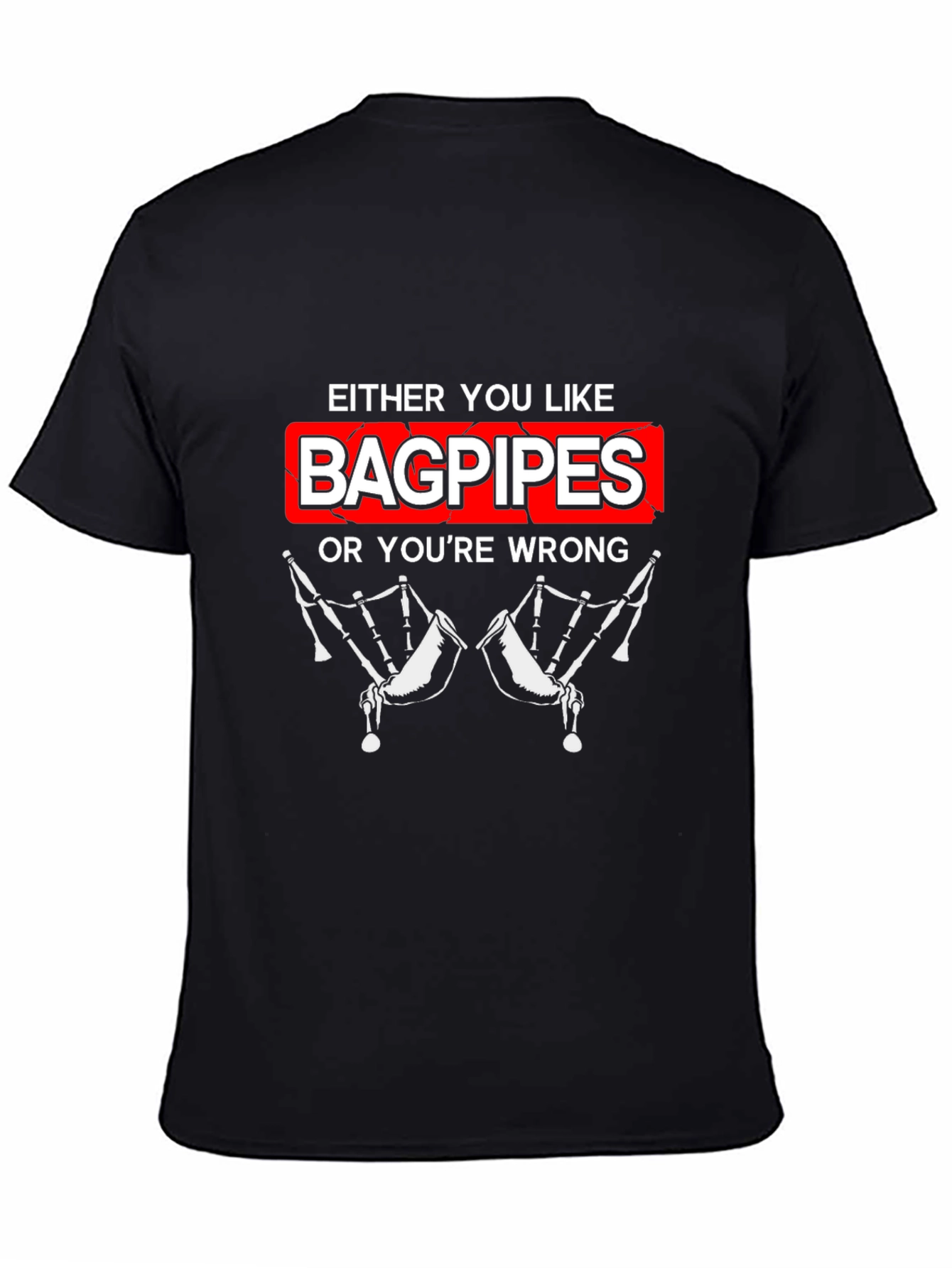 Bagpipes Graphic T-Shirt - Funny Music Lover Tee