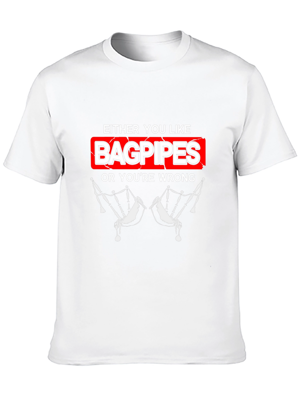 Bagpipes Graphic T-Shirt - Funny Music Lover Tee