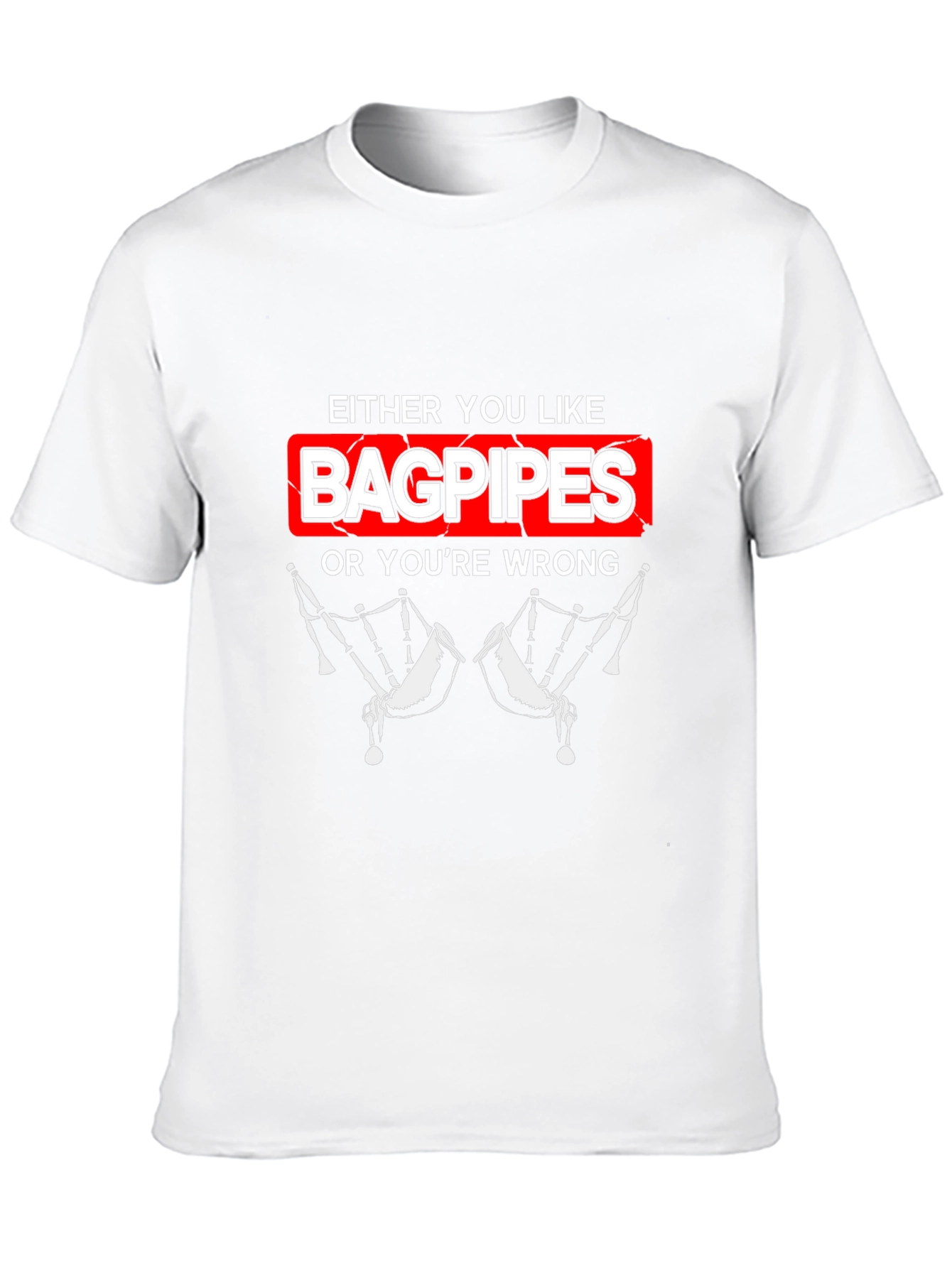 Bagpipes Graphic T-Shirt - Funny Music Lover Tee