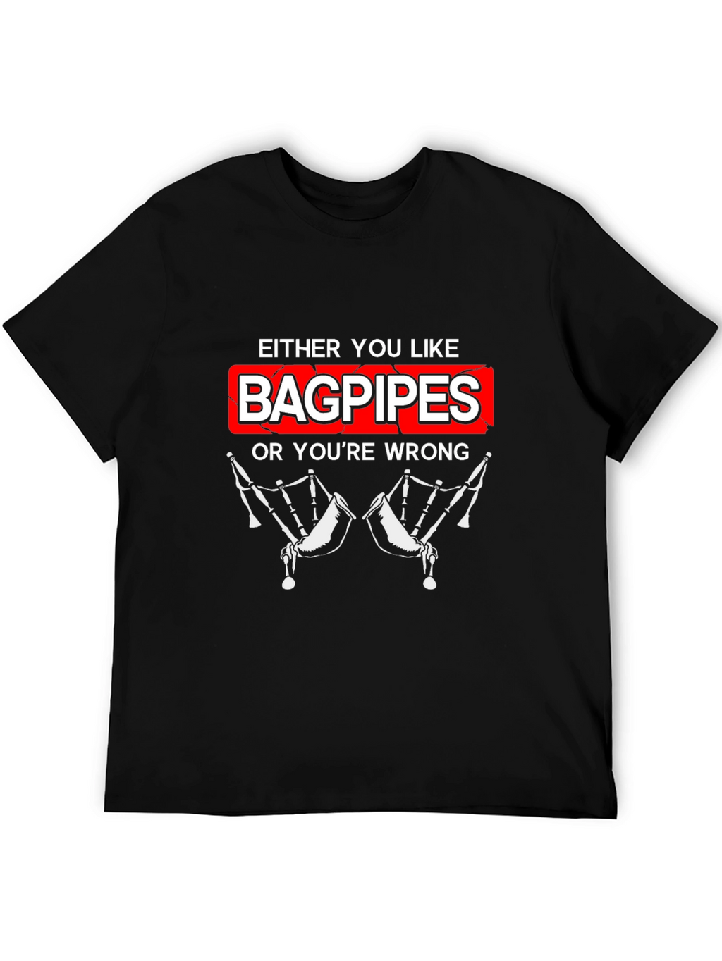 Bagpipes Graphic T-Shirt - Funny Music Lover Tee