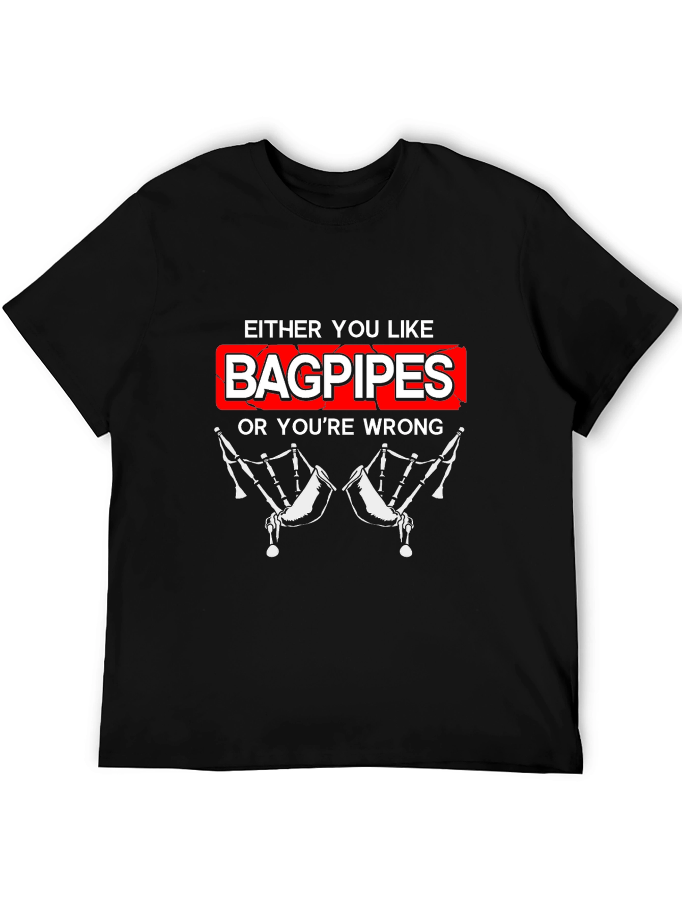 Bagpipes Graphic T-Shirt - Funny Music Lover Tee