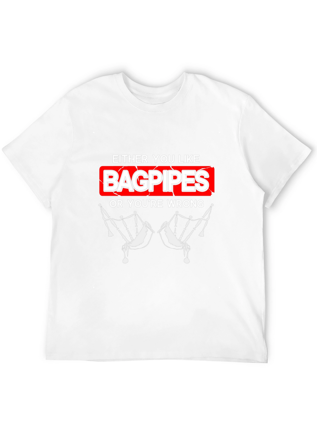 Bagpipes Graphic T-Shirt - Funny Music Lover Tee