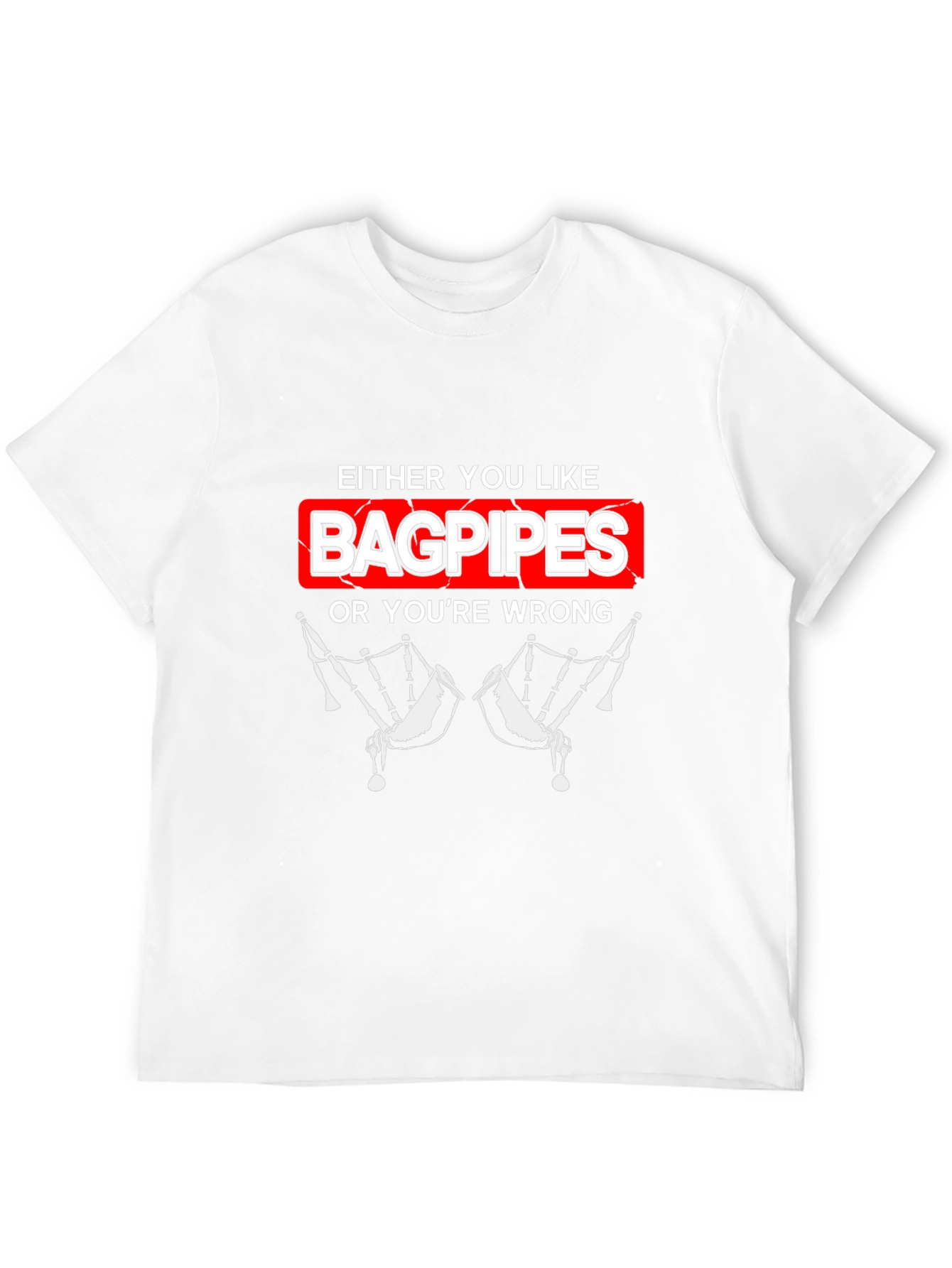 Bagpipes Graphic T-Shirt - Funny Music Lover Tee