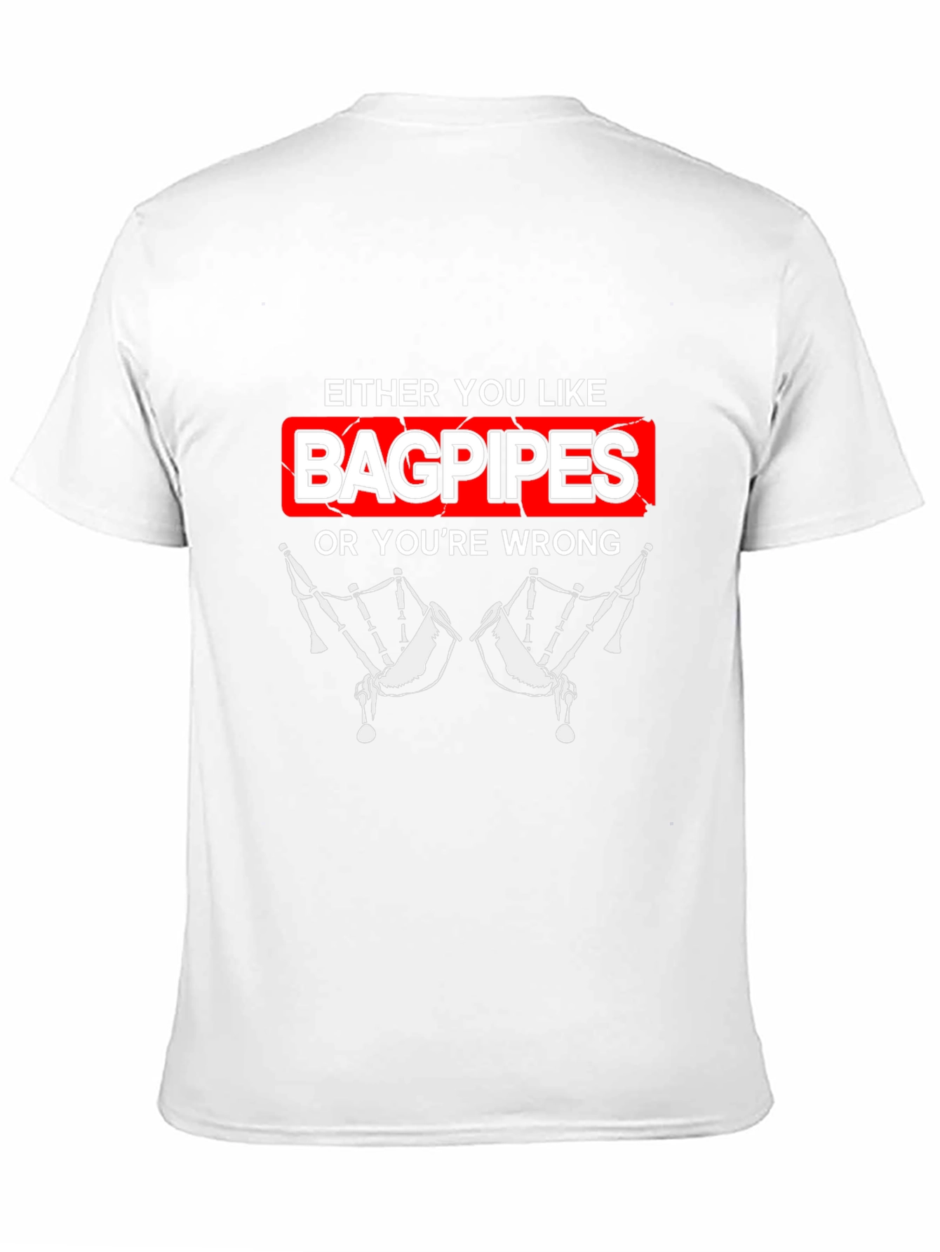 Bagpipes Graphic T-Shirt - Funny Music Lover Tee