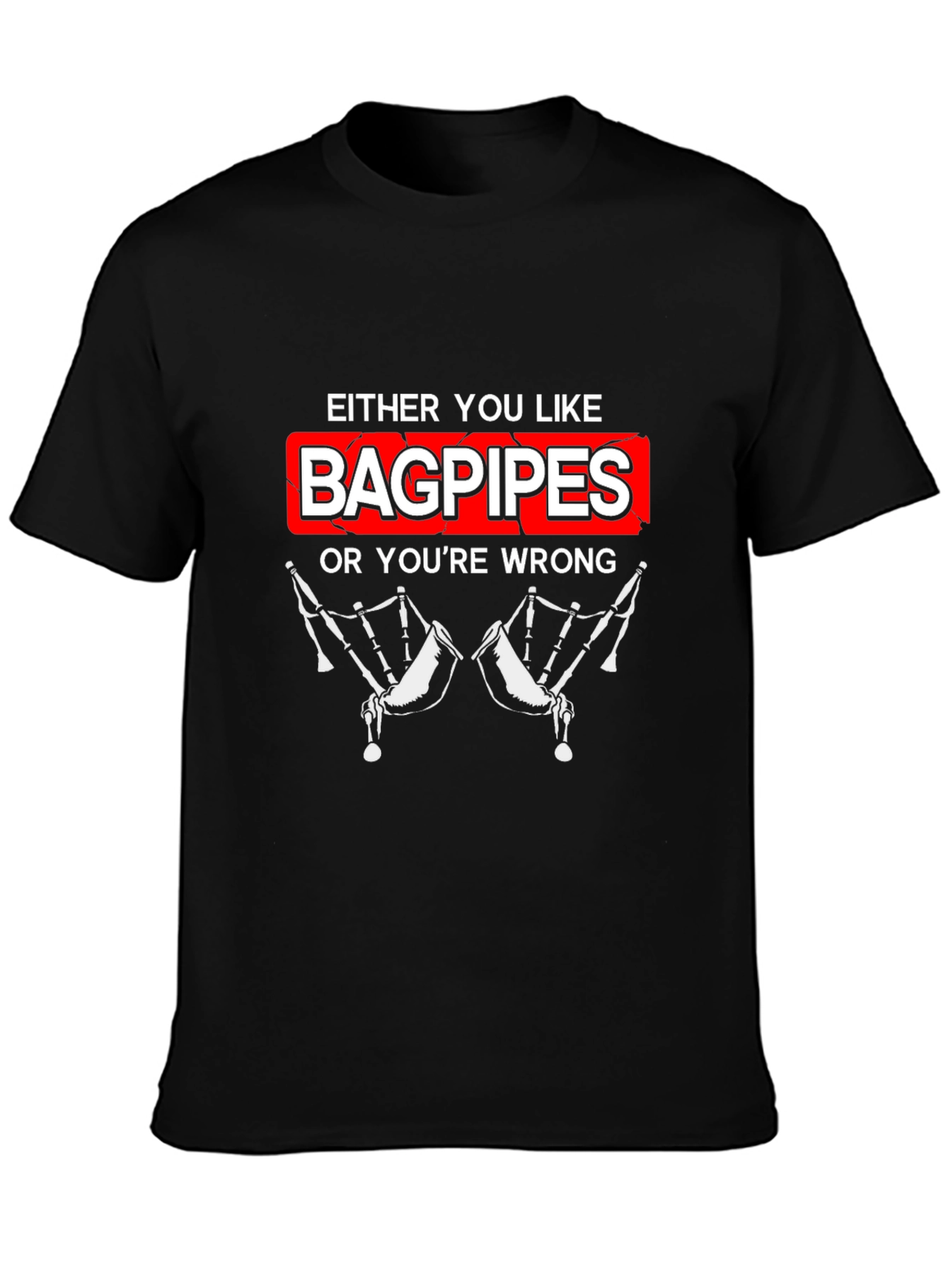Bagpipes Graphic T-Shirt - Funny Music Lover Tee