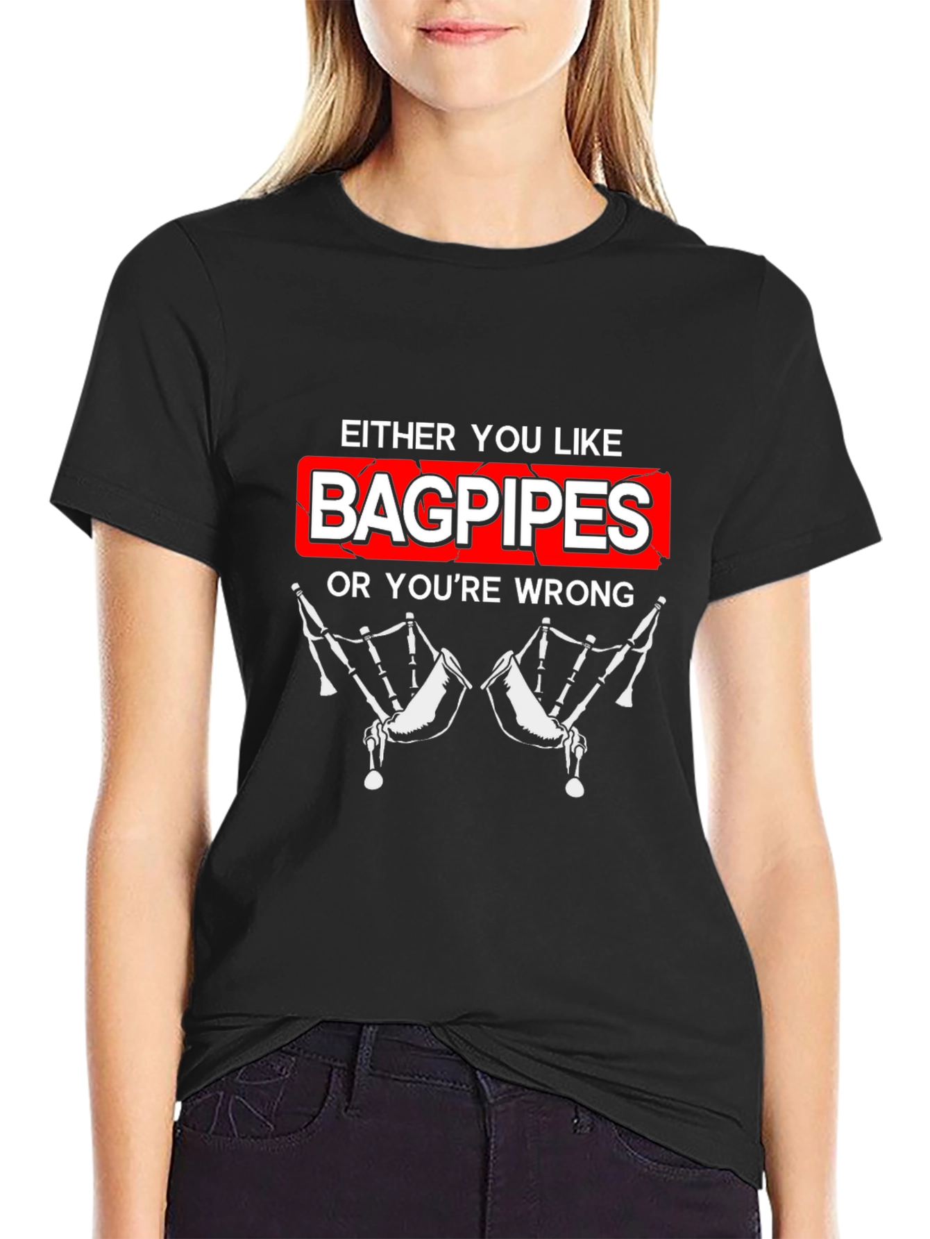 Bagpipes Graphic T-Shirt - Funny Music Lover Tee