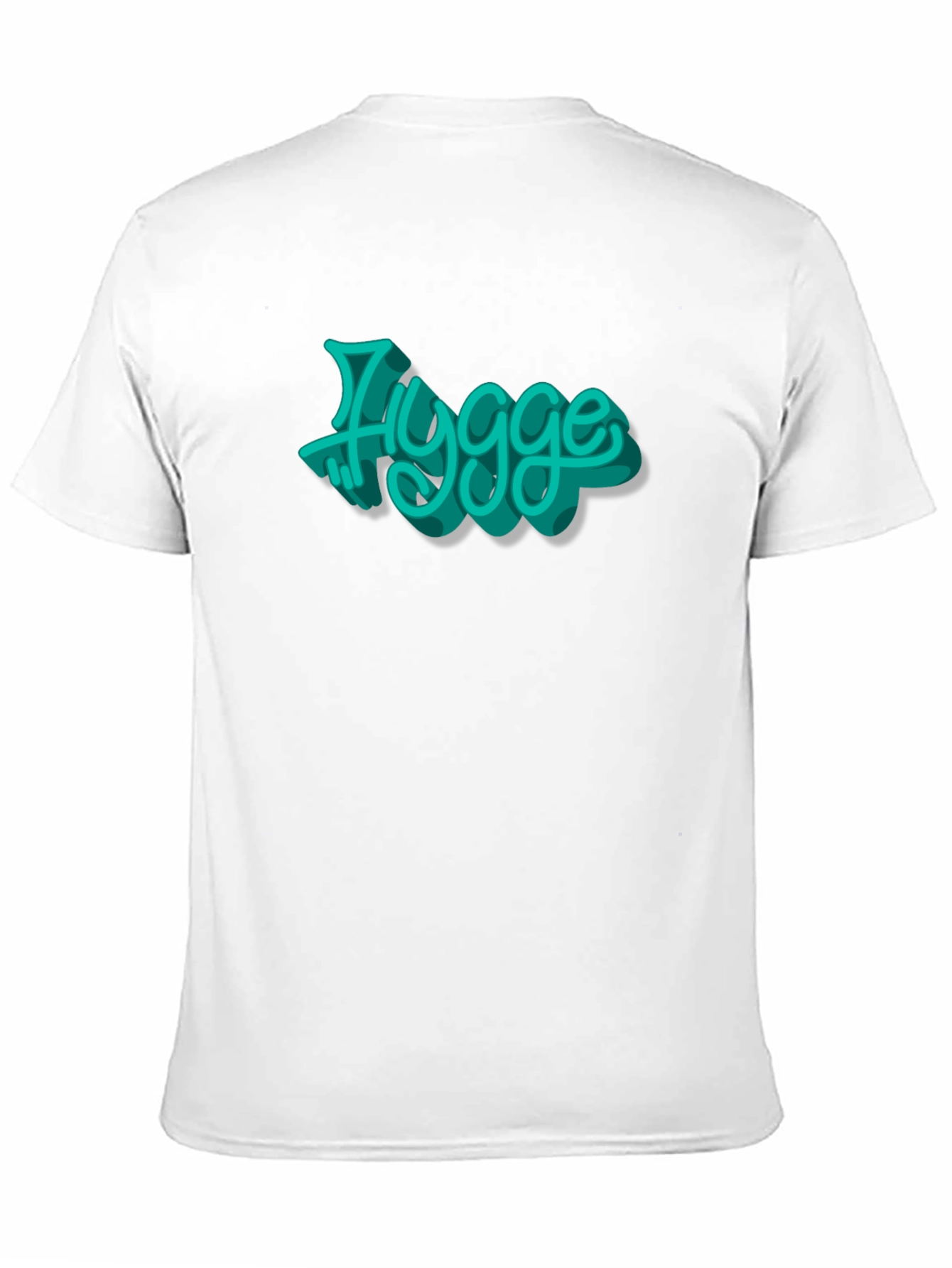 Mens Black T-Shirt with Hygge Graphic