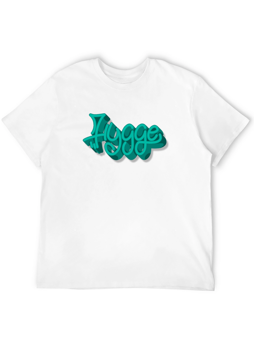 Mens Black T-Shirt with Hygge Graphic