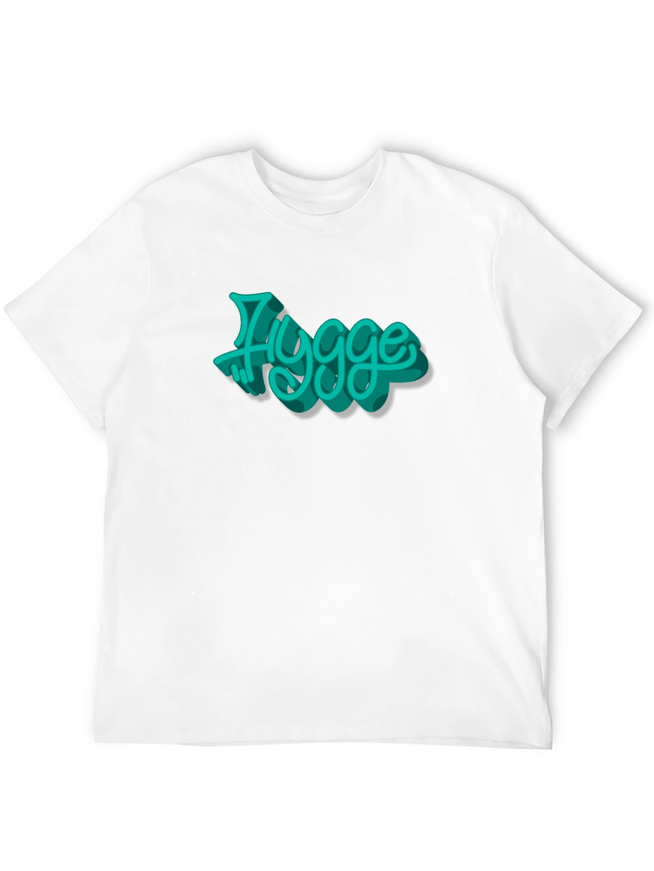 Mens Black T-Shirt with Hygge Graphic