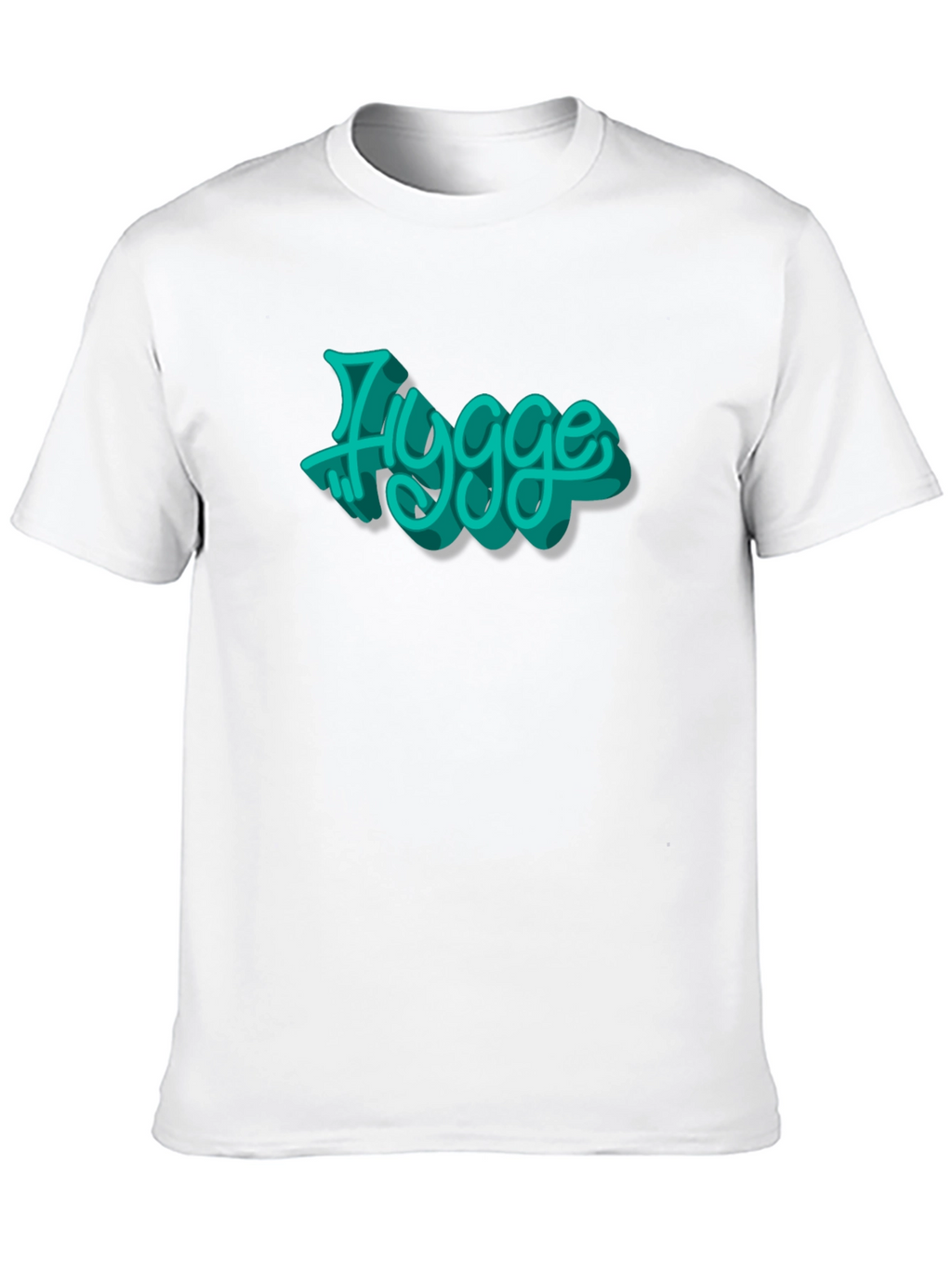 Mens Black T-Shirt with Hygge Graphic